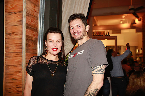Actress Debi Mazar with her husband Chef Gabriele Corcos